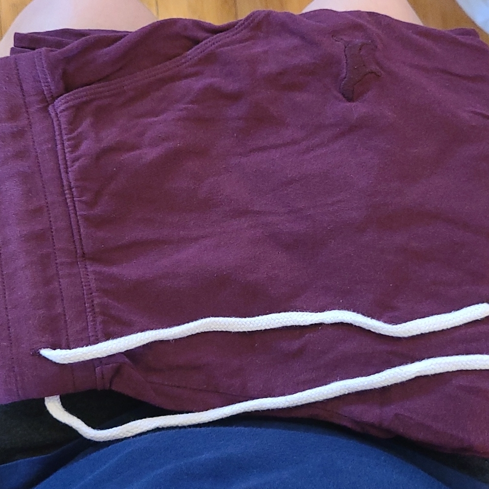 Pink by VS joggers burgundy